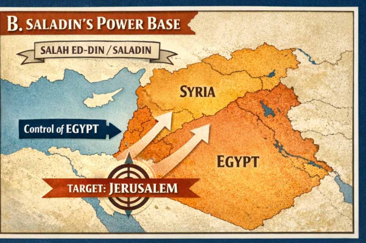 Baldwin IV of Jerusalem: The Leper King 2 saladin power base